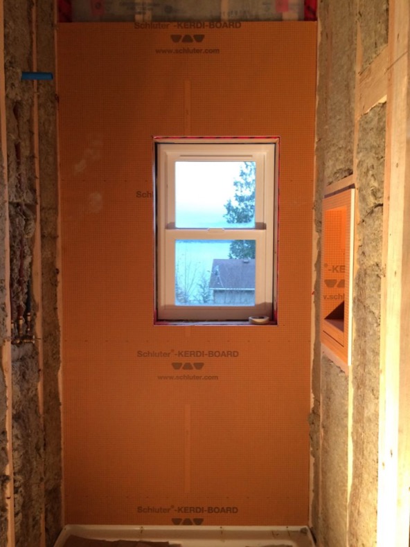 kerdi board shower wall